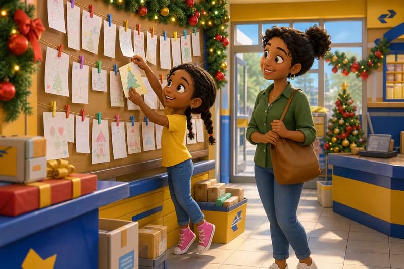 A Carta para o Papai Noel dos Correios