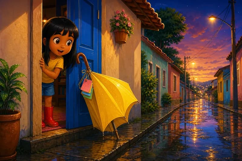 O Guarda-Chuva Amarelo que Deu a Volta no Bairro