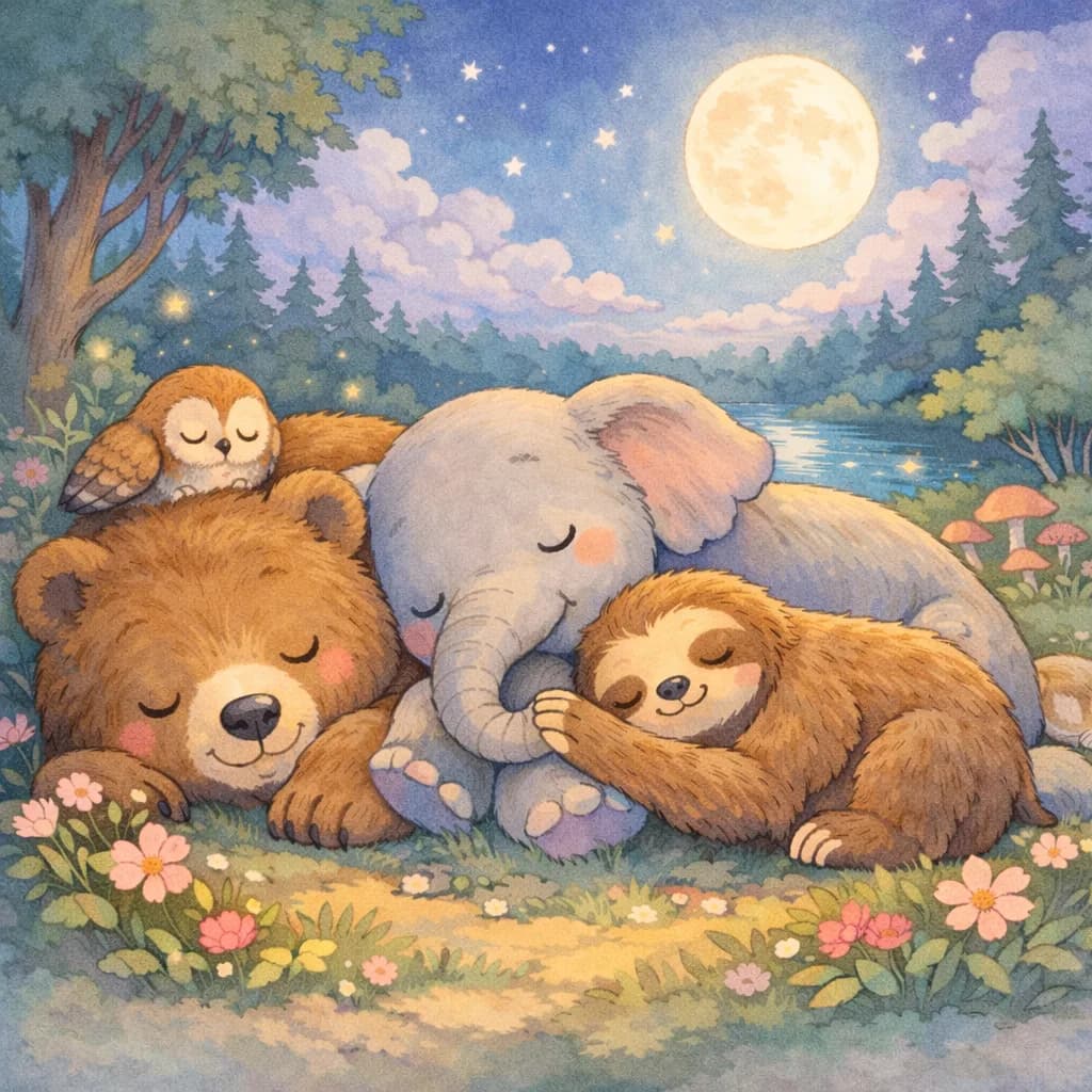 História Infantil Curta: 7 Contos de Animais Para Dormir Rápido