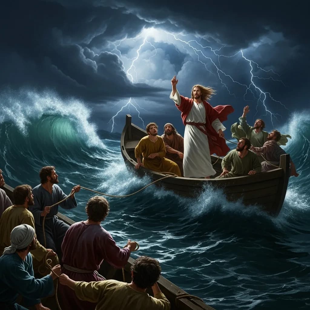 Jesus Acalma a Tempestade