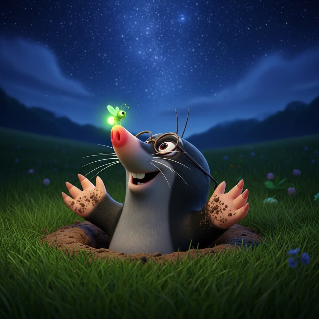 Milo, a Toupeira que Sonhava com as Estrelas