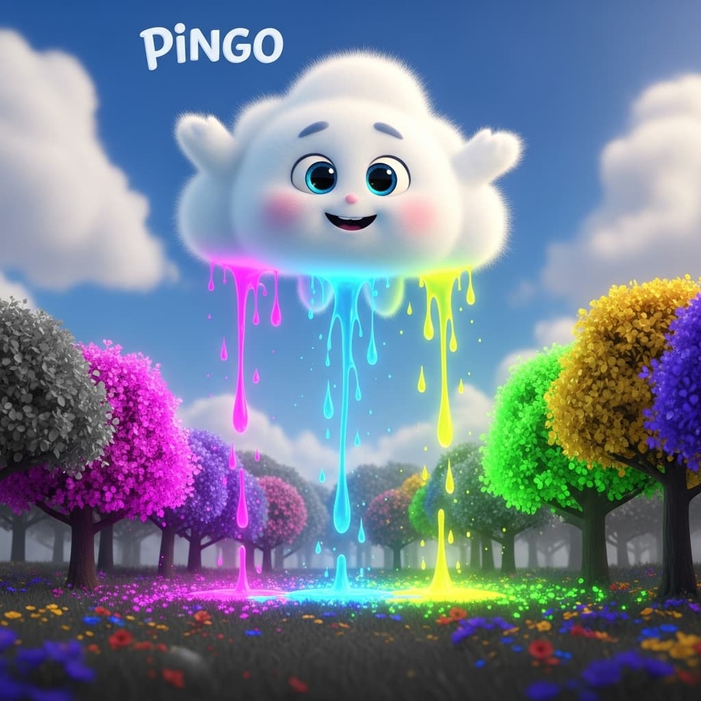 Pingo, a Nuvenzinha que Chovia Cores
